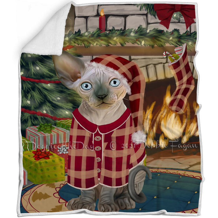 The Stocking was Hung Sphynx Cat Blanket BLNKT120108