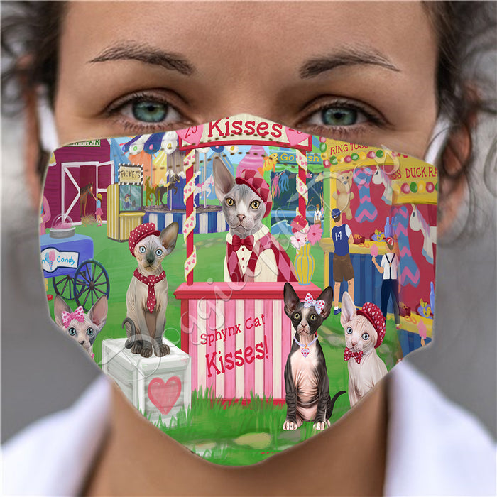 Carnival Kissing Booth Sphynx Cat Dogs Face Mask FM48087
