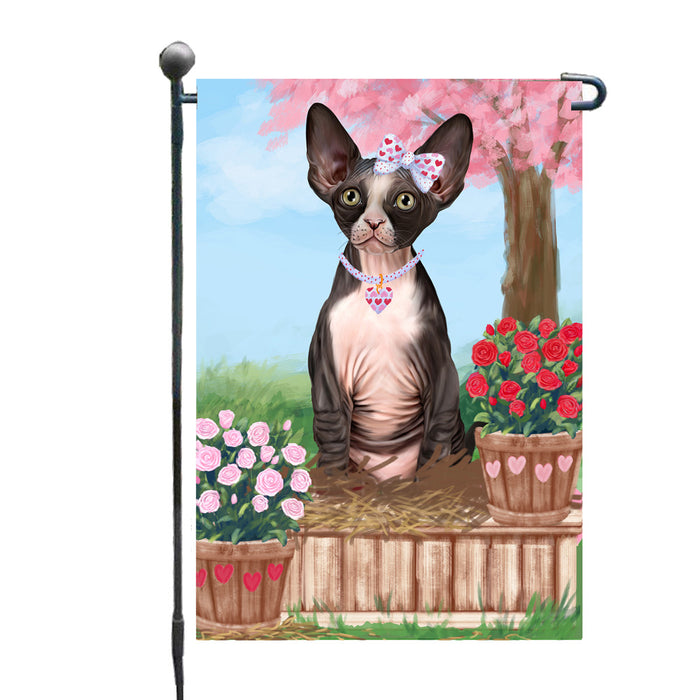 Personalized Rosie 25 Cent Kisses Sphynx Cat Custom Garden Flag GFLG64808