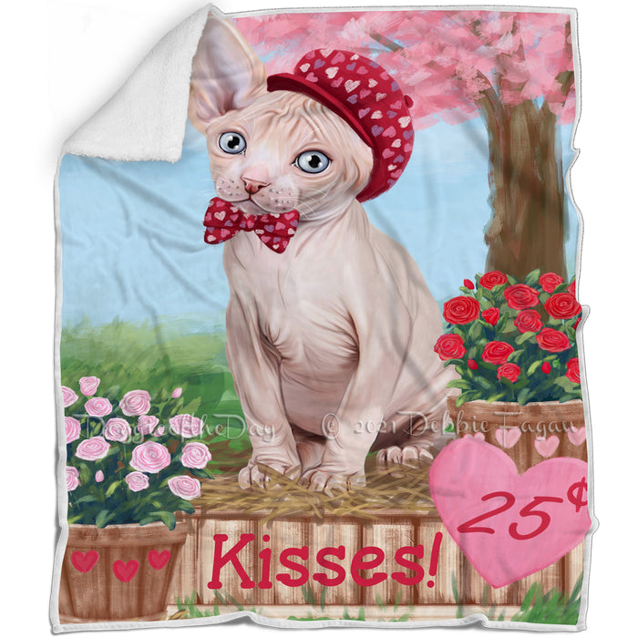 Rosie 25 Cent Kisses Sphynx Cat Blanket BLNKT125616