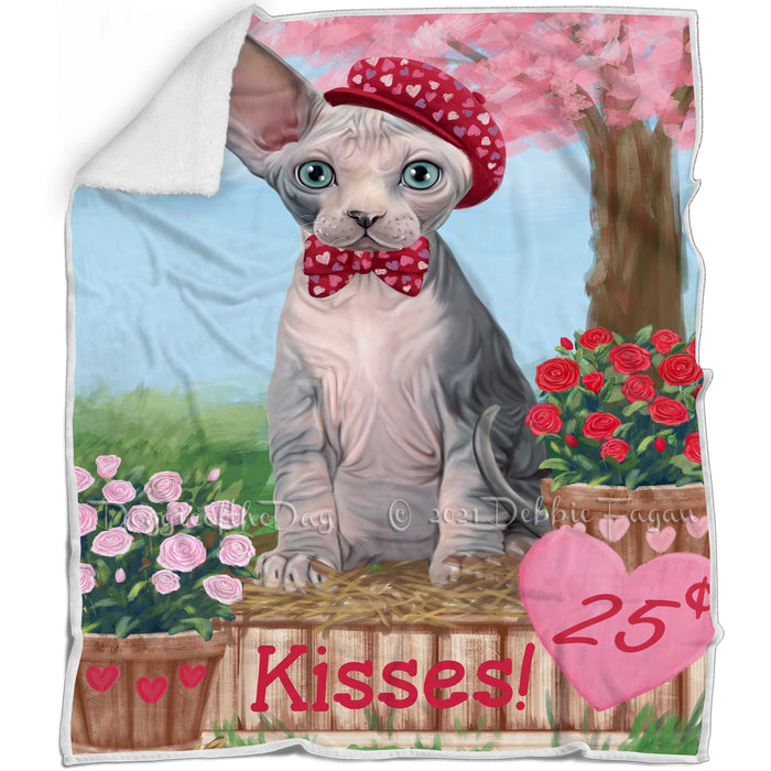 Rosie 25 Cent Kisses Sphynx Cat Blanket BLNKT125625