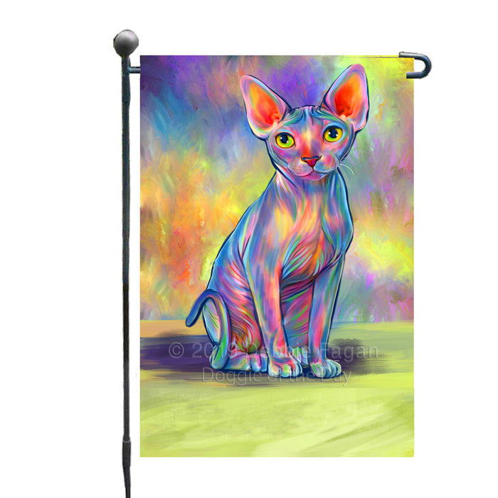 Personalized Paradise Wave Sphynx Cat Custom Garden Flags GFLG-DOTD-A60083