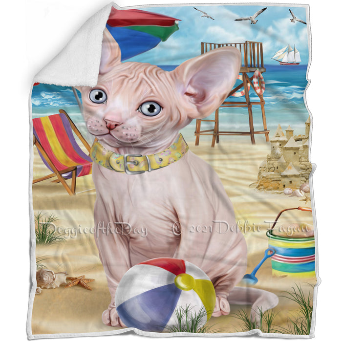 Pet Friendly Beach Sphynx Cat Blanket BLNKT81210