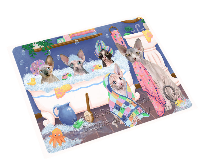 Rub A Dub Dogs In A Tub Sphynx Cats Magnet MAG75621 (Small 5.5" x 4.25")