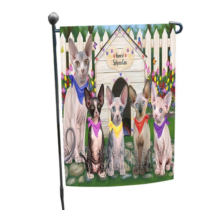 Spring Dog House Sphynx Cats Garden Flag GFLG52159