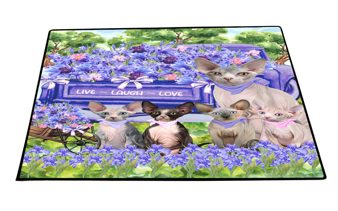 Sphynx Floor Mat, Non-Slip Door Mats for Indoor and Outdoor, Custom, Explore a Variety of Personalized Designs, Cat Gift for Pet Lovers