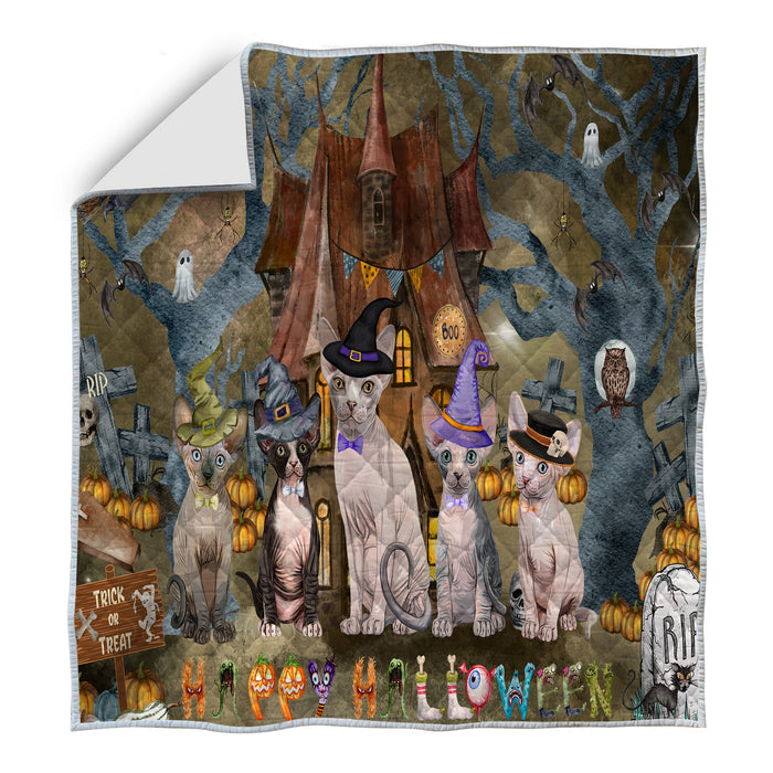 Sphynx Quilt: Explore a Variety of Custom Designs, Personalized, Bedding Coverlet Quilted, Gift for Cat and Pet Lovers