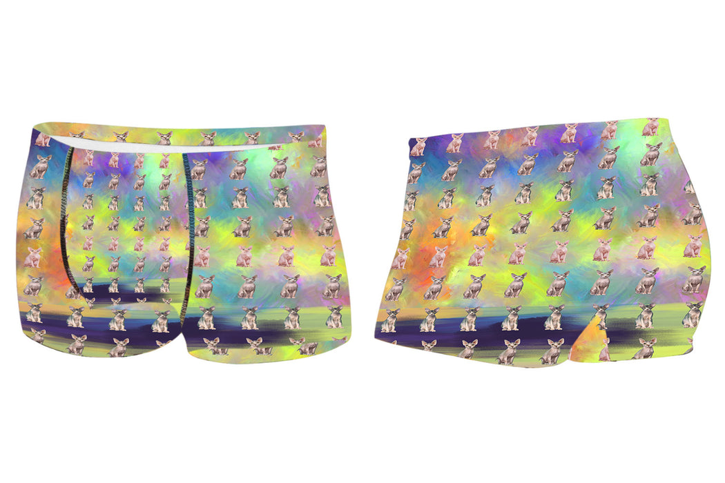 Paradise Wave Sphynx CatsMen's All Over Print Boxer Briefs
