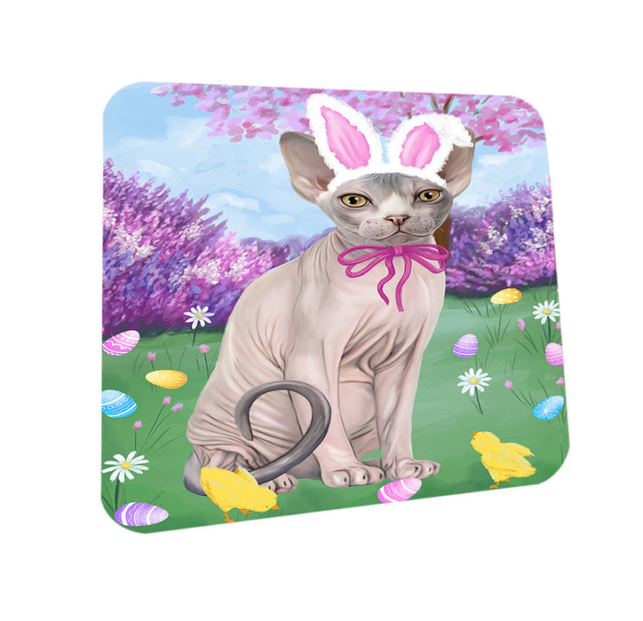 Easter Holiday Sphynx Cat Coasters Set of 4 CST56900