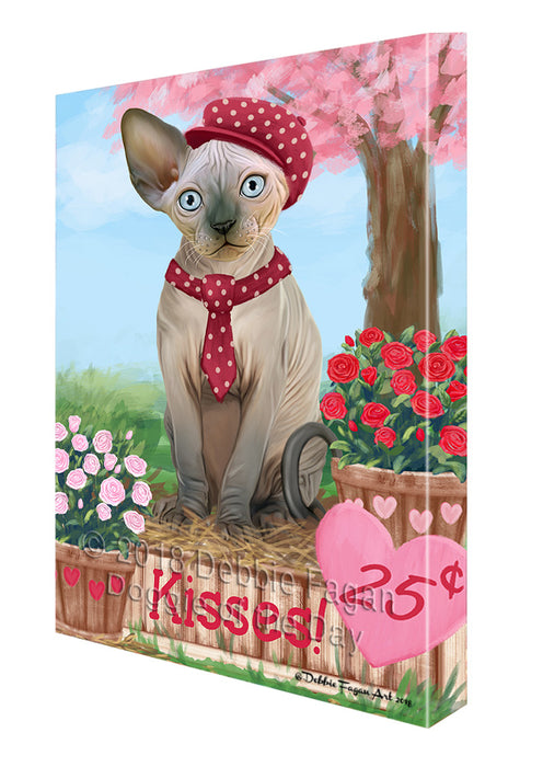 Rosie 25 Cent Kisses Sphynx Cat Canvas Print Wall Art Décor CVS128402
