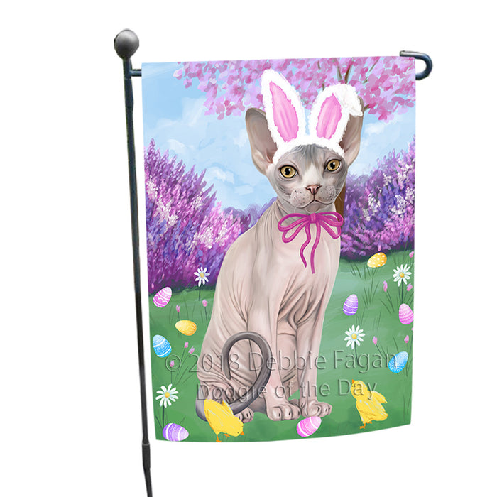 Easter Holiday Sphynx Cat Garden Flag GFLG57585