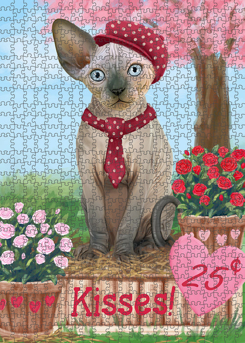 Rosie 25 Cent Kisses Sphynx Cat Puzzle with Photo Tin PUZL93168