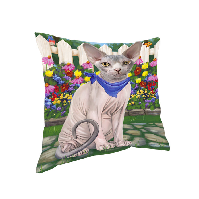 Spring Floral Sphynx Cat Pillow PIL65256
