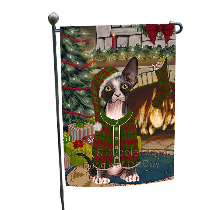 The Stocking was Hung Sphynx Cat Garden Flag GFLG55923