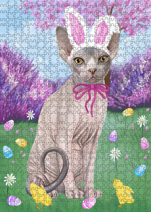Easter Holiday Sphynx Cat Puzzle with Photo Tin PUZL96028