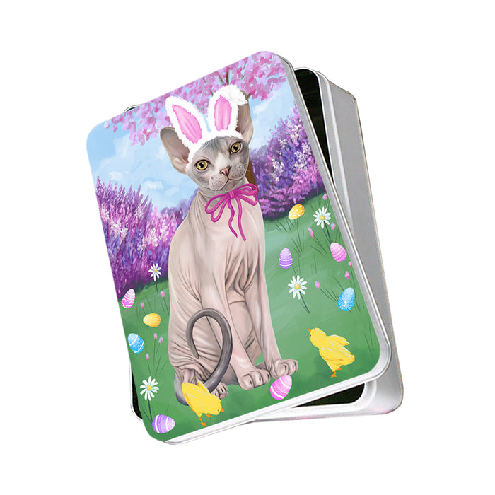Easter Holiday Sphynx Cat Photo Storage Tin PITN56885