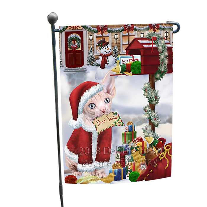 Sphynx Cat Dear Santa Letter Christmas Holiday Mailbox Garden Flag GFLG53615