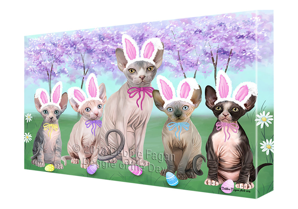 Easter Holiday Sphynx Cats Canvas Print Wall Art Décor CVS134846