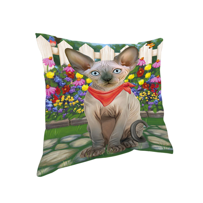 Spring Floral Sphynx Cat Pillow PIL65260