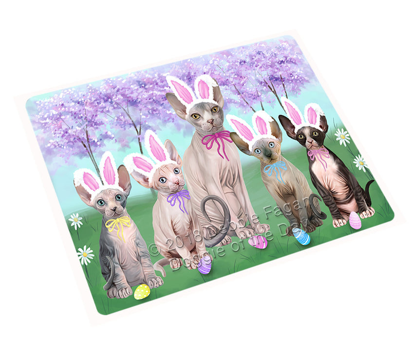 Easter Holiday Sphynx Cats Large Refrigerator / Dishwasher Magnet RMAG104016