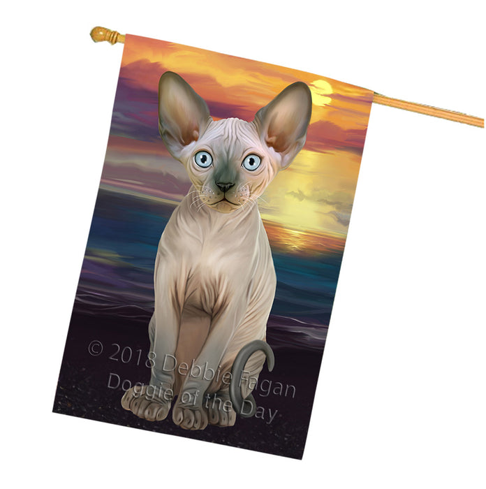 Sphynx Cat House Flag FLG53001
