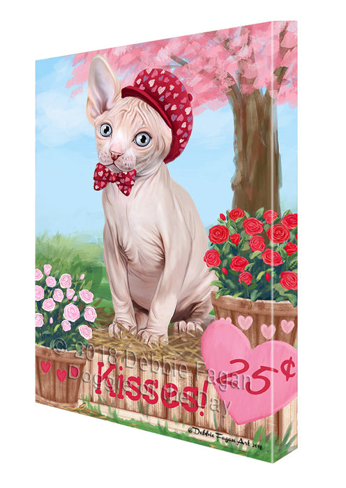 Rosie 25 Cent Kisses Sphynx Cat Canvas Print Wall Art Décor CVS128411