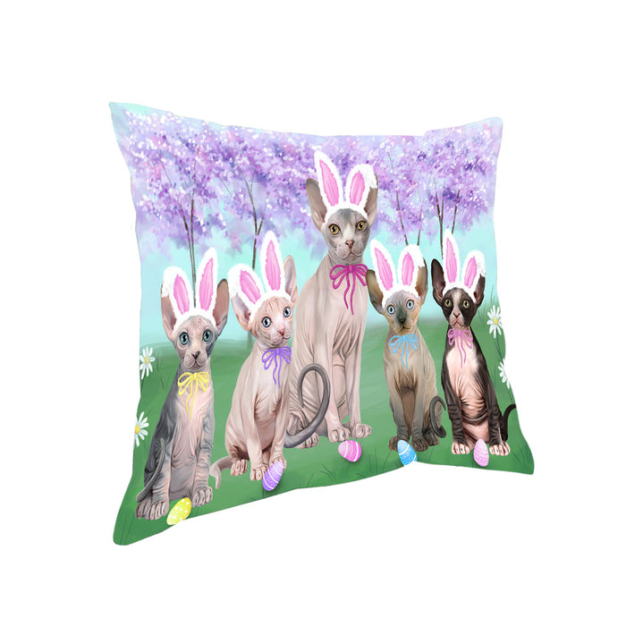 Easter Holiday Sphynx Cats Pillow PIL82124