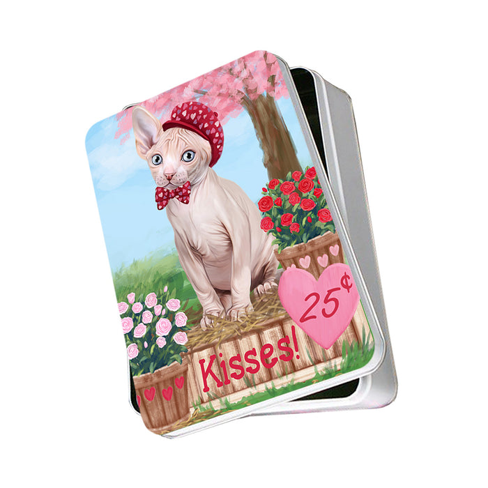 Rosie 25 Cent Kisses Sphynx Cat Photo Storage Tin PITN56186