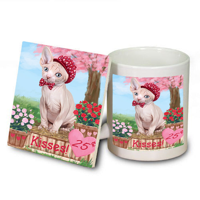 Rosie 25 Cent Kisses Sphynx Cat Mug and Coaster Set MUC56235