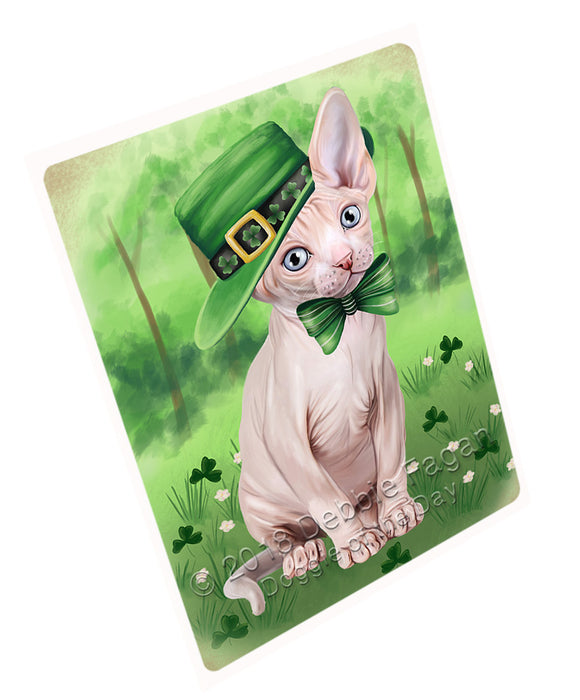 St. Patricks Day Irish Portrait Sphynx Cat Mini Magnet MAG76630