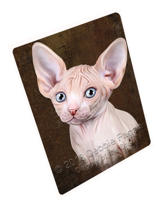 Rustic Sphynx Cat Large Refrigerator / Dishwasher Magnet RMAG87798
