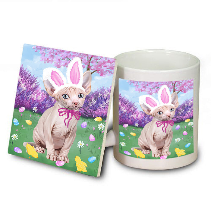 Easter Holiday Sphynx Cat Mug and Coaster Set MUC56936