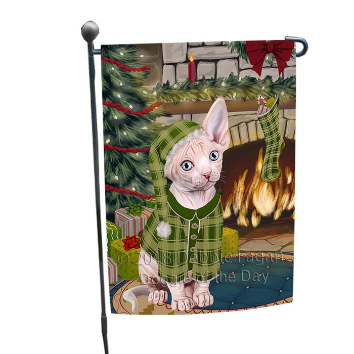The Stocking was Hung Sphynx Cat Garden Flag GFLG55925