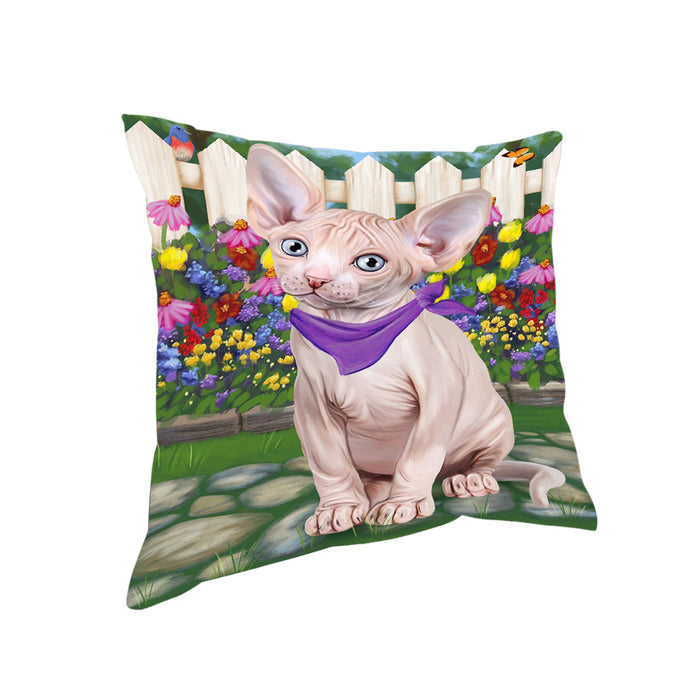 Spring Floral Sphynx Cat Pillow PIL65264