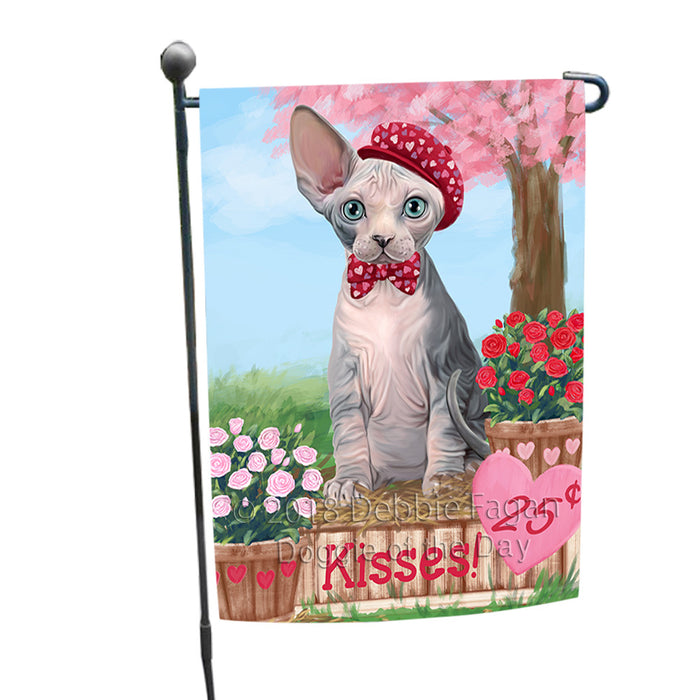 Rosie 25 Cent Kisses Sphynx Cat Garden Flag GFLG56792