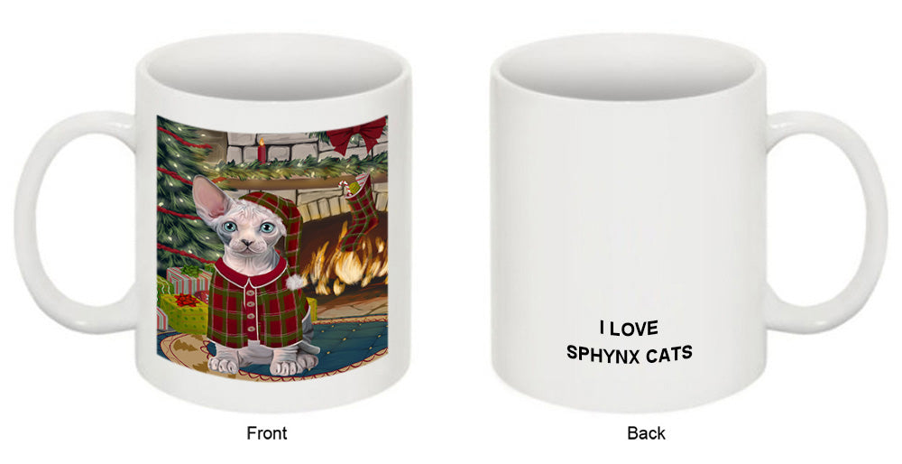 The Stocking was Hung Sphynx Cat Coffee Mug MUG51031