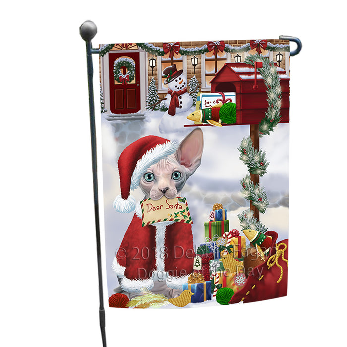 Sphynx Cat Dear Santa Letter Christmas Holiday Mailbox Garden Flag GFLG53618