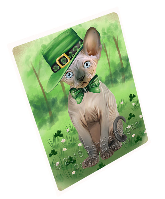St. Patricks Day Irish Portrait Sphynx Cat Small Magnet MAG76174