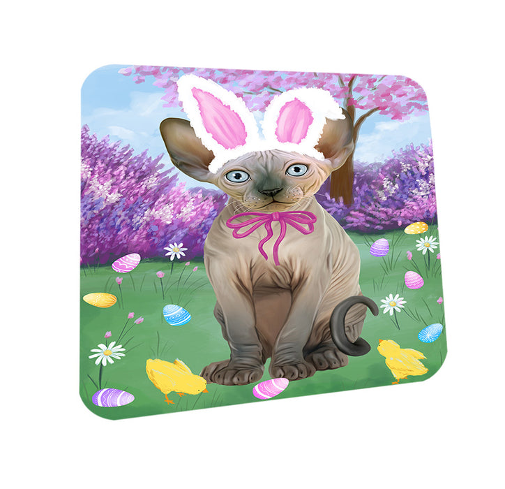 Easter Holiday Sphynx Cat Coasters Set of 4 CST56903