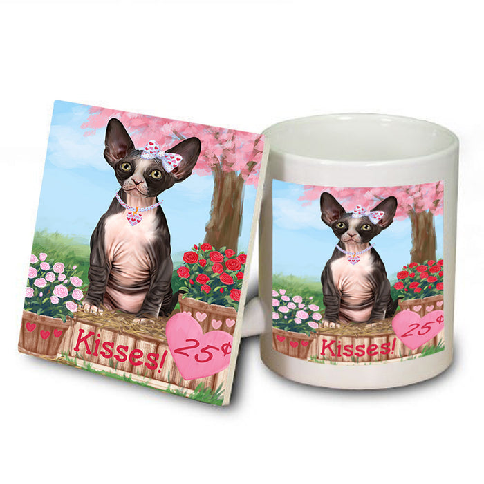 Rosie 25 Cent Kisses Sphynx Cat Mug and Coaster Set MUC56237