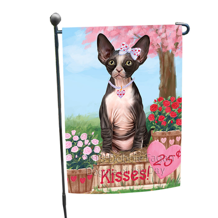 Rosie 25 Cent Kisses Sphynx Cat Garden Flag GFLG56793