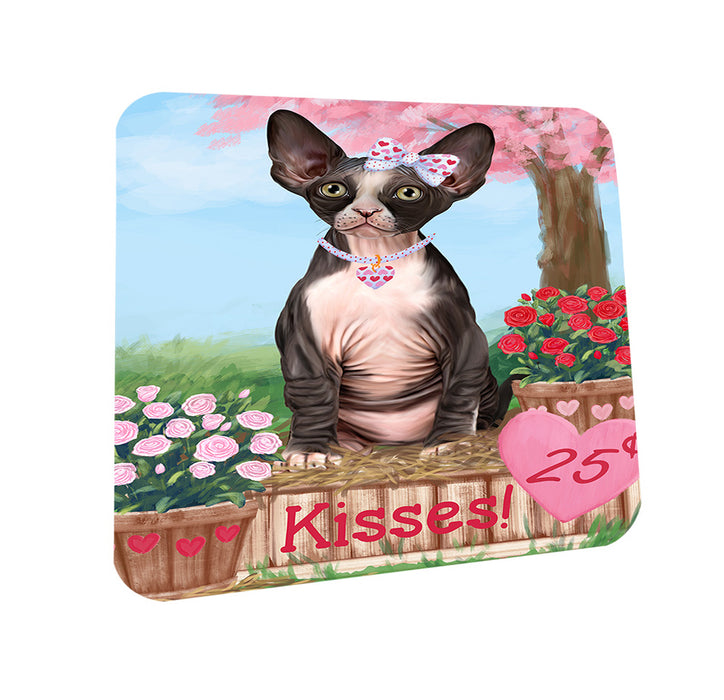 Rosie 25 Cent Kisses Sphynx Cat Coasters Set of 4 CST56203