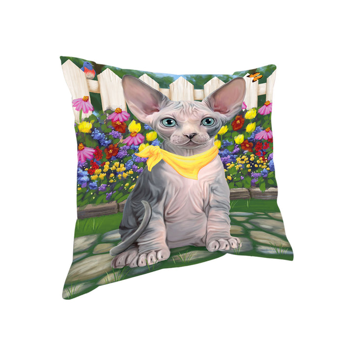 Spring Floral Sphynx Cat Pillow PIL65268