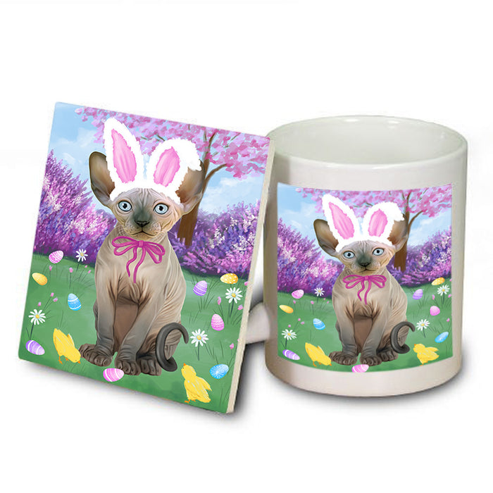 Easter Holiday Sphynx Cat Mug and Coaster Set MUC56937