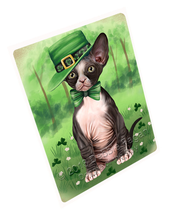 St. Patricks Day Irish Portrait Sphynx Cat Refrigerator / Dishwasher Magnet RMAG104712