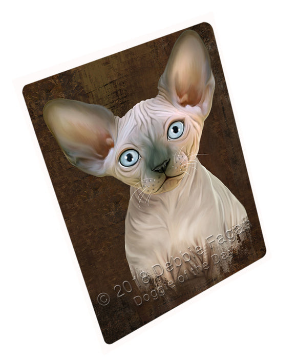 Rustic Sphynx Cat Large Refrigerator / Dishwasher Magnet RMAG87810
