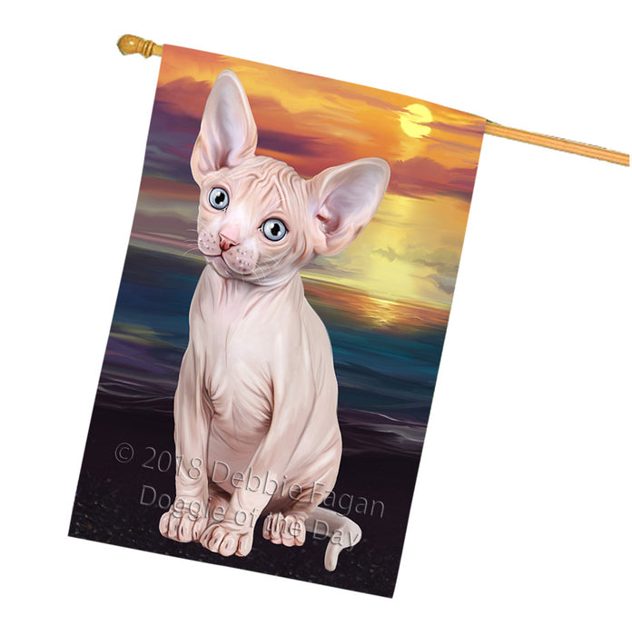 Sphynx Cat House Flag FLG53004