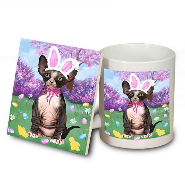 Easter Holiday Sphynx Cat Mug and Coaster Set MUC56938