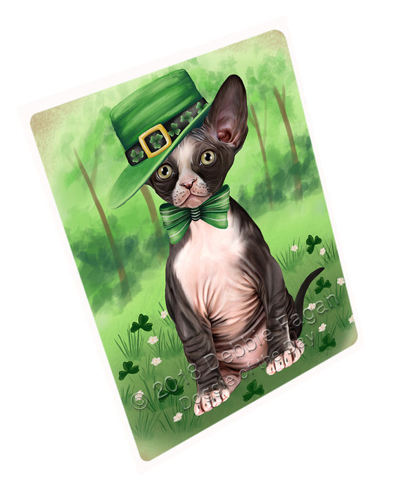 St. Patricks Day Irish Portrait Sphynx Cat Small Magnet MAG76175