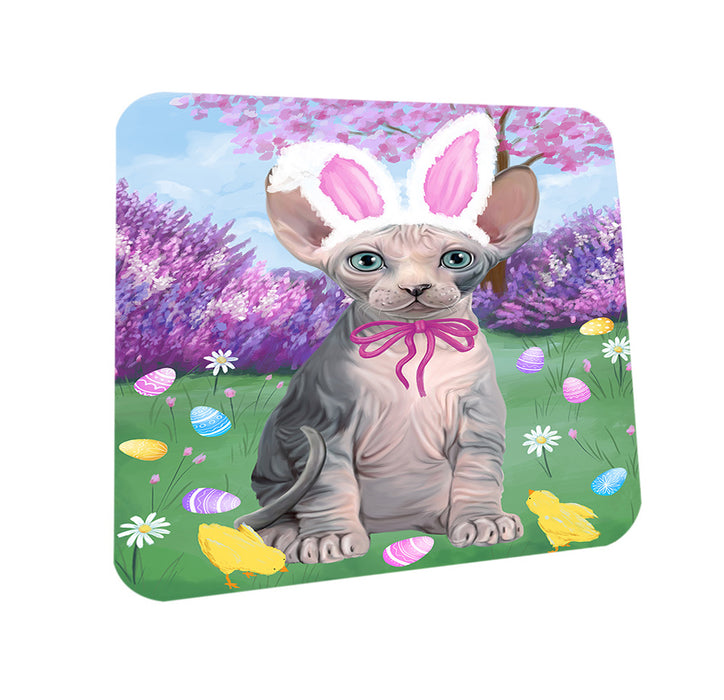 Easter Holiday Sphynx Cat Coasters Set of 4 CST56905